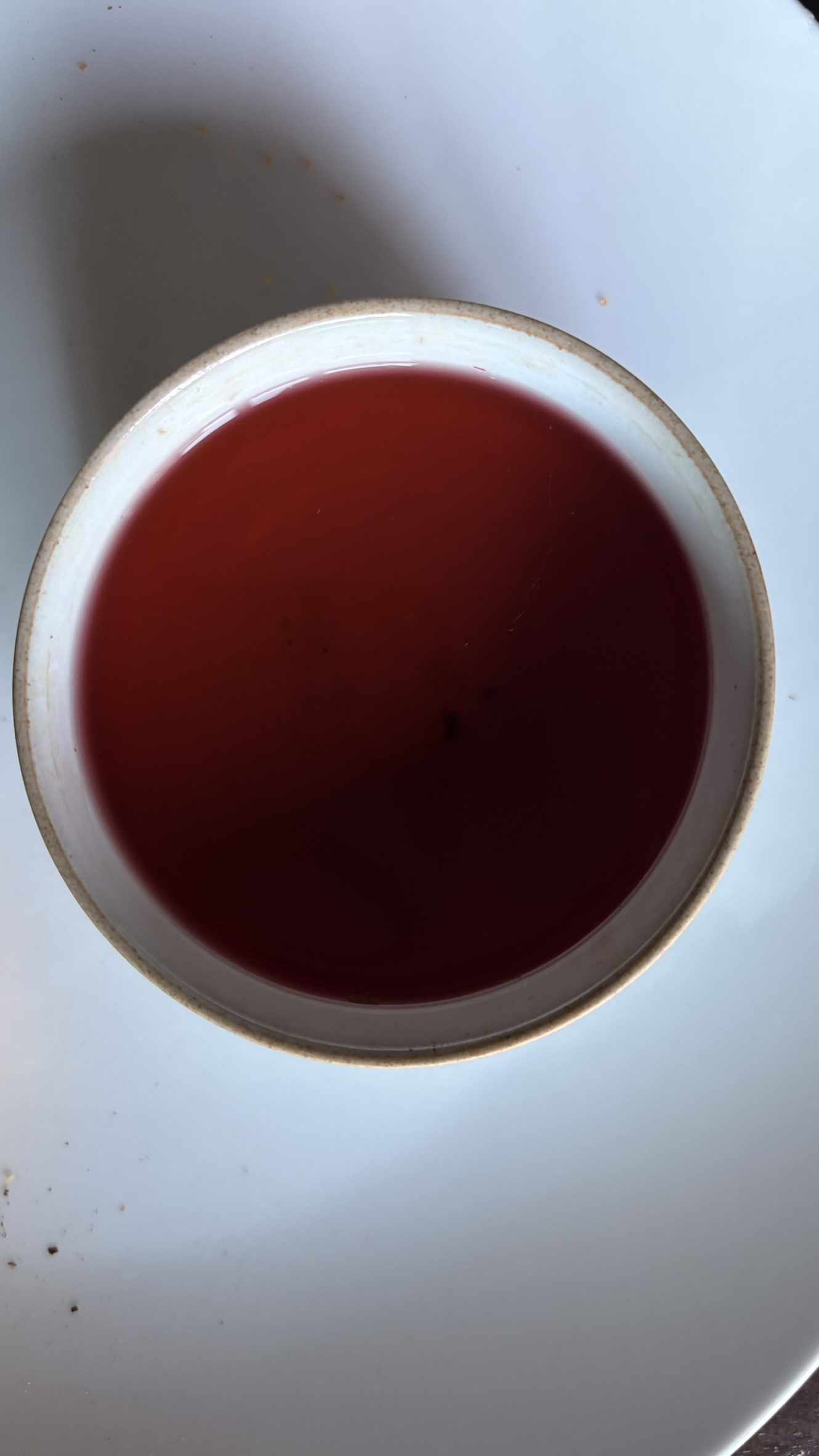 a cup of orange and vanilla tea